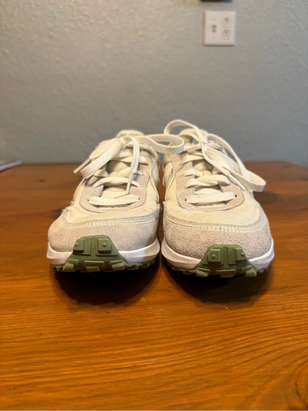 Nike Women's Cream and White Sneakers